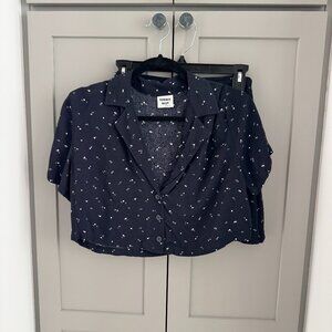 Aritzia Sunday Best Button Up & Skirt Set - S